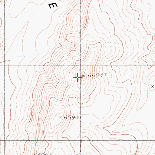 Topographic Map of Eureka Peak, CA