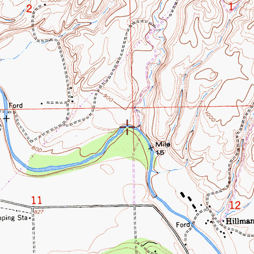 Topographic Map of Mason Canyon, CA