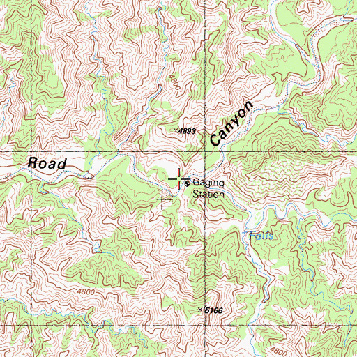 Topographic Map of Park Canyon, CA
