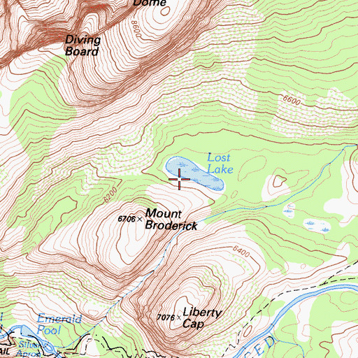 Topographic Map of Lost Lake, CA