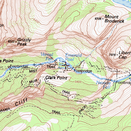 Topographic Map of Silver Apron, CA