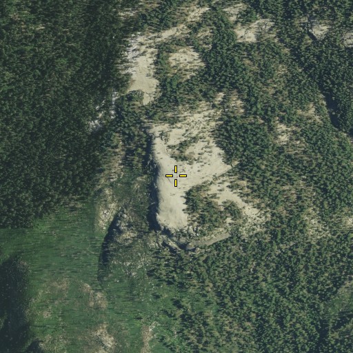 Aerial/Satellite Image of Devils Dance Floor, CA