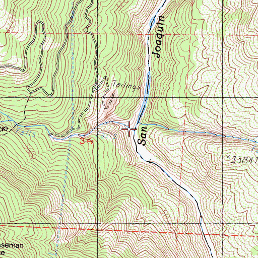 Topographic Map of Aspen Creek, CA