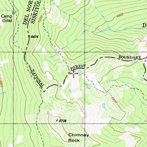 Topographic Map of Flatiron Lake, CA