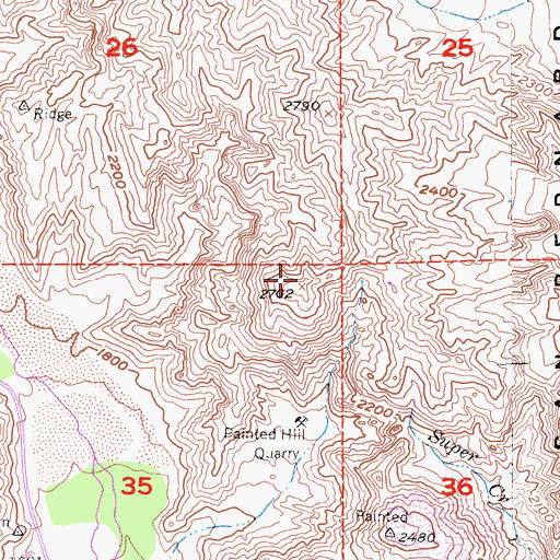 Topographic Map of The Matterdome, CA