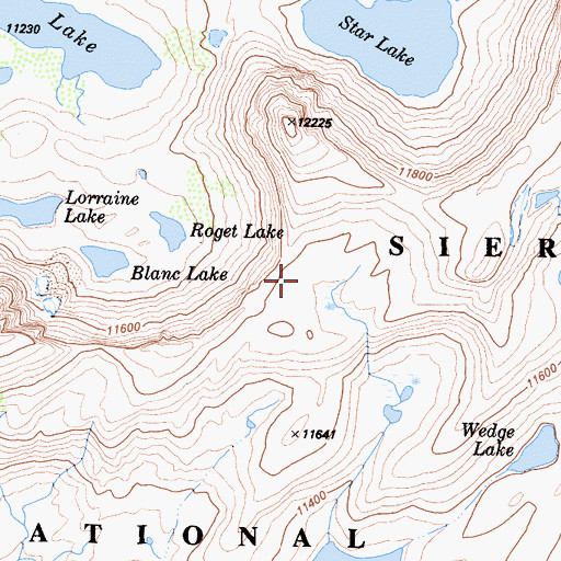 Topographic Map of Carol Col, CA