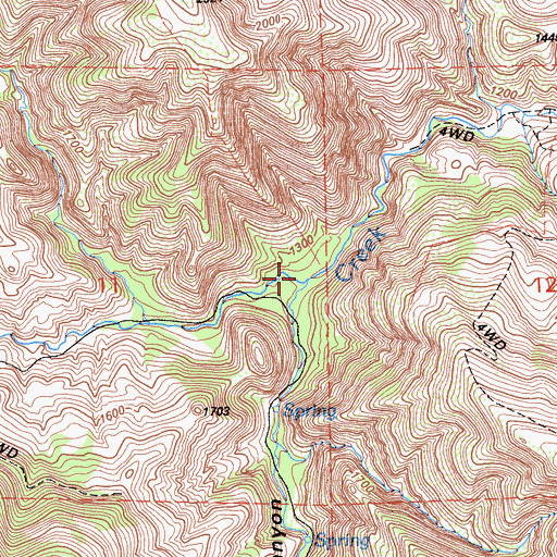 Topographic Map of Lovel Canyon, CA