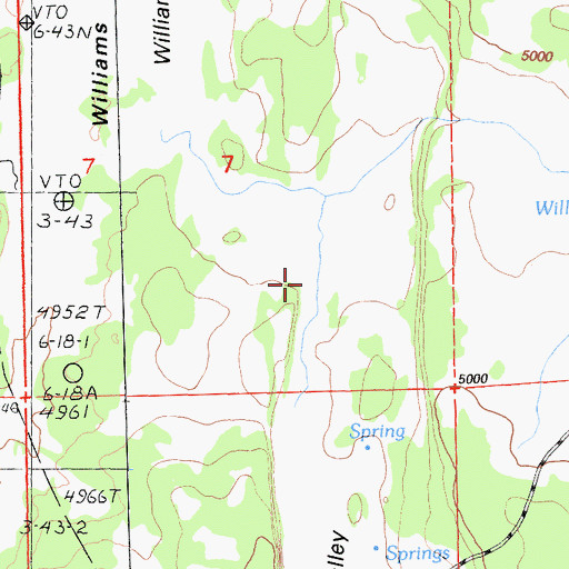 Topographic Map of Graves Valley, CA