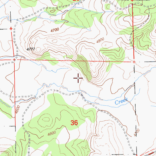 Topographic Map of XL Ranch Rancheria, CA