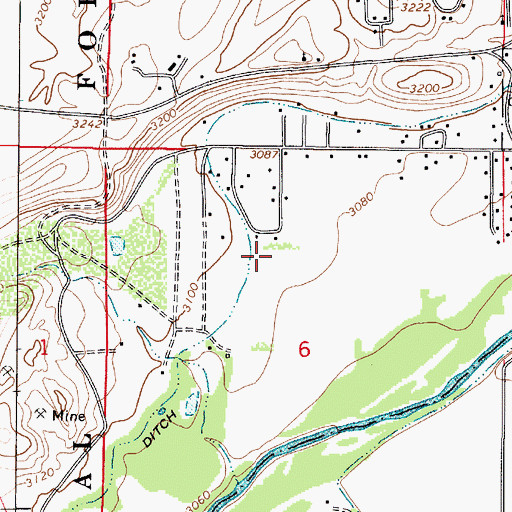 Topographic Map of Security Acres, AZ