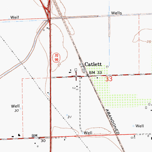 Topographic Map of Catlett, CA