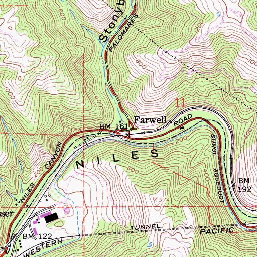 Topographic Map of Farwell, CA