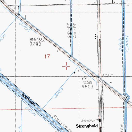 Topographic Map of Homestead, CA
