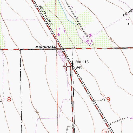 Topographic Map of Jet, CA