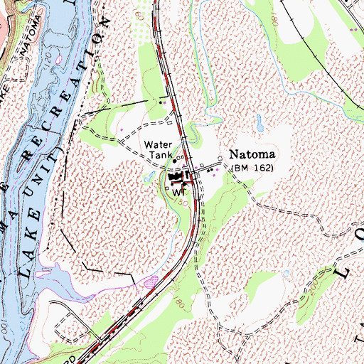Topographic Map of Natoma, CA