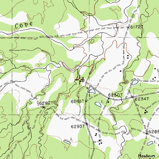 Topographic Map of Yazzi, AZ