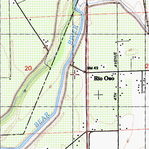 Topographic Map of Rio Oso, CA