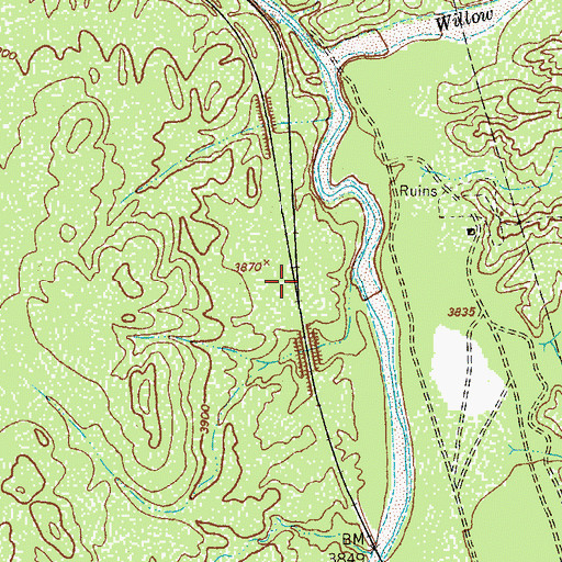 Topographic Map of Benson Junction, AZ