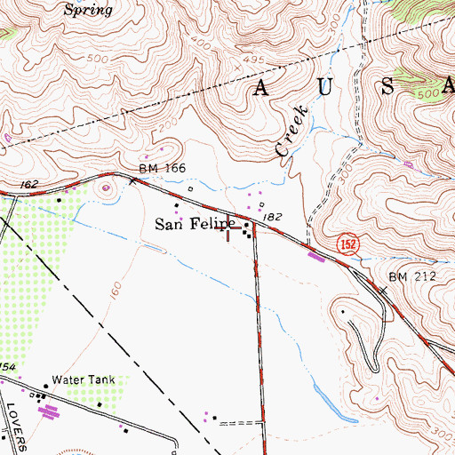 Topographic Map of San Felipe, CA