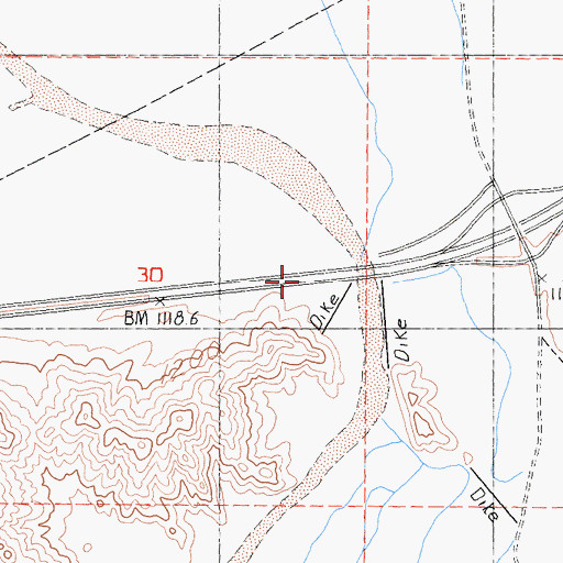 Topographic Map of Cronese Valley, CA