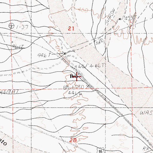 Topographic Map of Ibis, CA