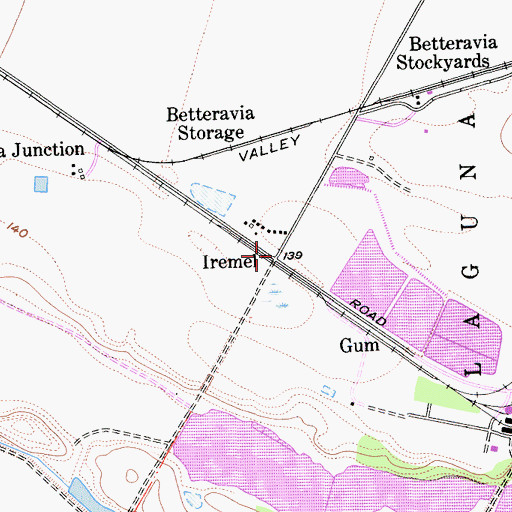 Topographic Map of Iremel, CA