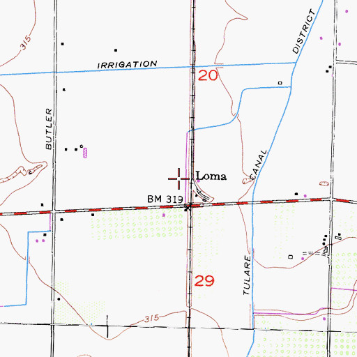 Topographic Map of Loma, CA