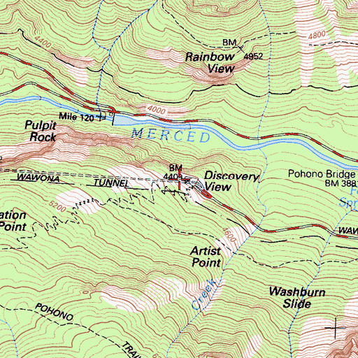 Topographic Map of Discovery View, CA