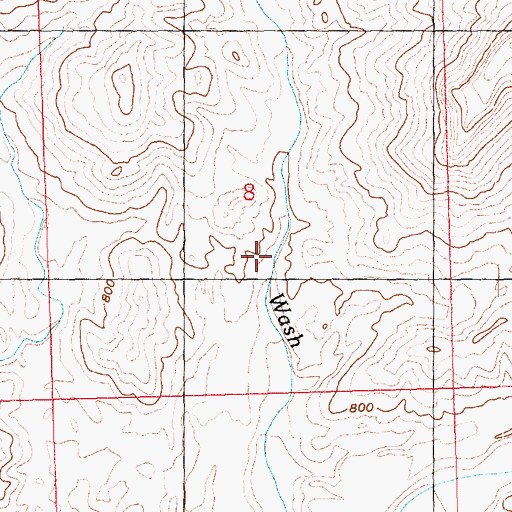 Topographic Map of Larneds Landing, AZ