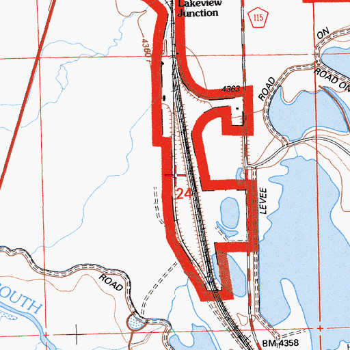 Topographic Map of Alturas Yard, CA
