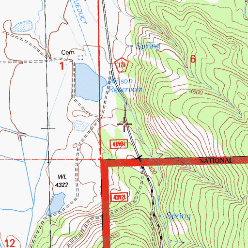 Topographic Map of Cooley Gulch, CA