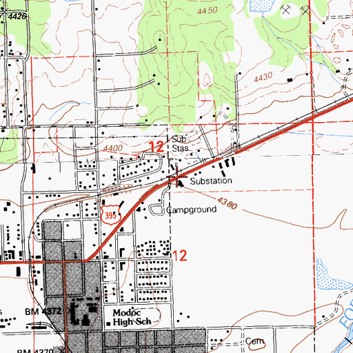 Topographic Map of Copco (historical), CA