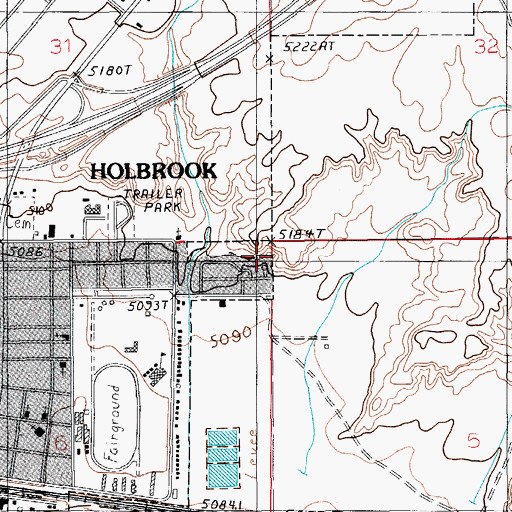 Topographic Map of Clearview Heights, AZ
