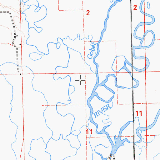 Topographic Map of Gobel Slough, CA