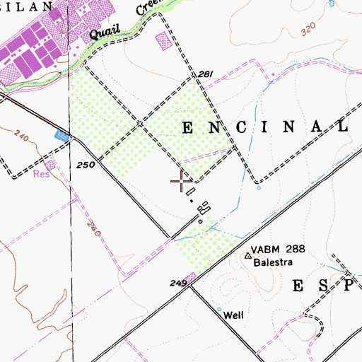 Topographic Map of Encinal Y Buena Esperanga, CA