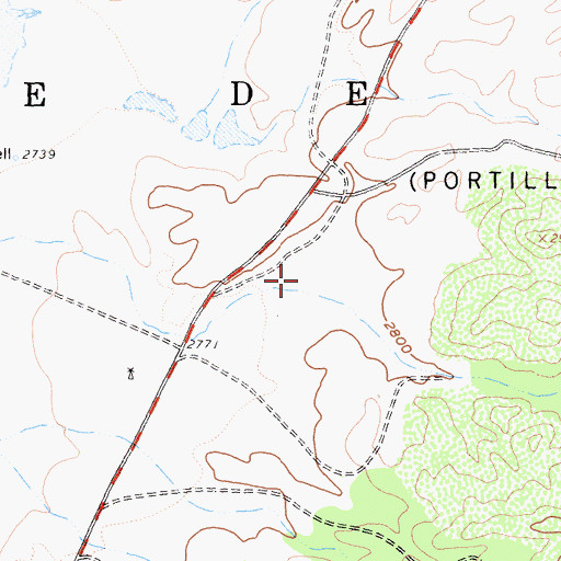 Topographic Map of Matagual Valley, CA