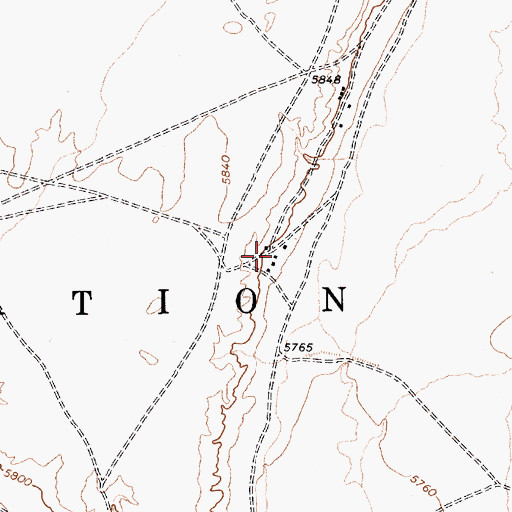 Topographic Map of Twin Buttes, AZ