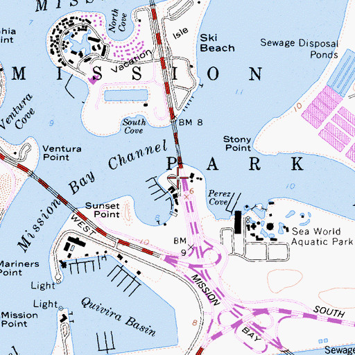 Topographic Map of Dana Landing, CA