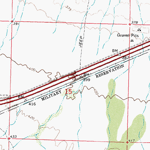 Topographic Map of Kim, AZ
