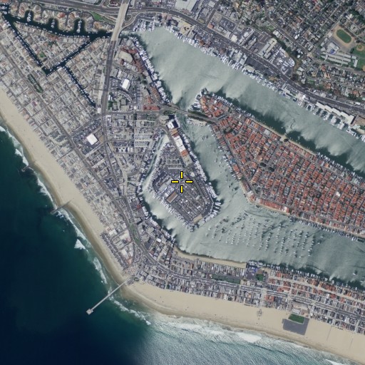 Aerial/Satellite Image of Lido Peninsula, CA