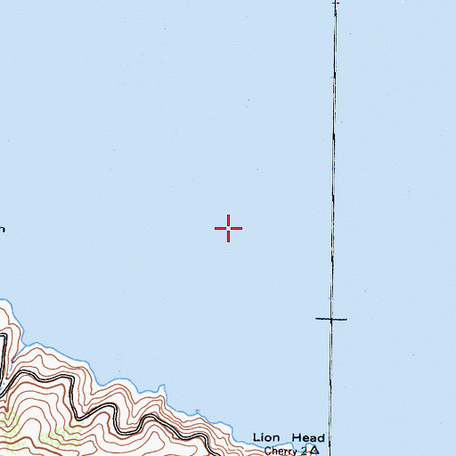 Topographic Map of Eagle Reef, CA