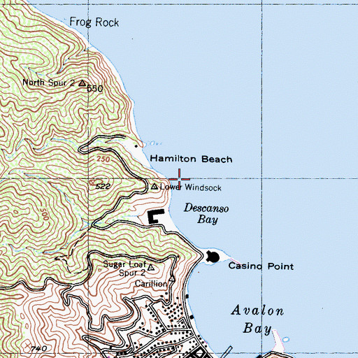 Topographic Map of White Rock, CA