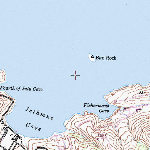 Topographic Map of Harbor Reef, CA