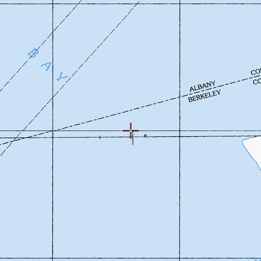 Topographic Map of Berkely Reef, CA