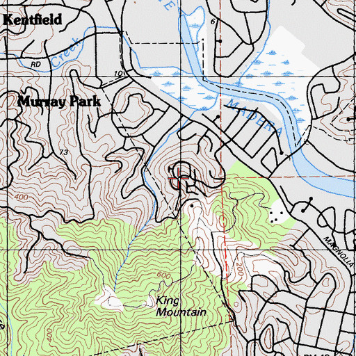 Topographic Map of Escalle, CA