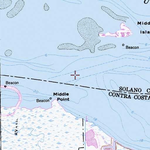 Topographic Map of West Reach, CA