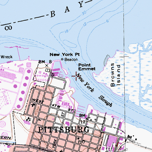Topographic Map of West Reach, CA