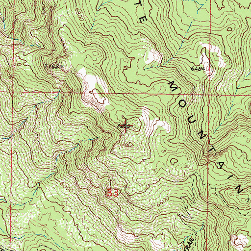 Topographic Map of Granite Mountain, AZ