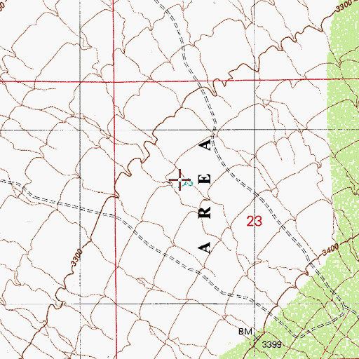 Topographic Map of Muhlenbergia Tank, AZ