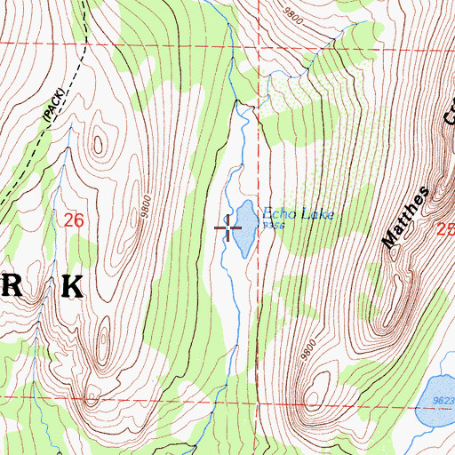 Topographic Map of Echo Lake, CA